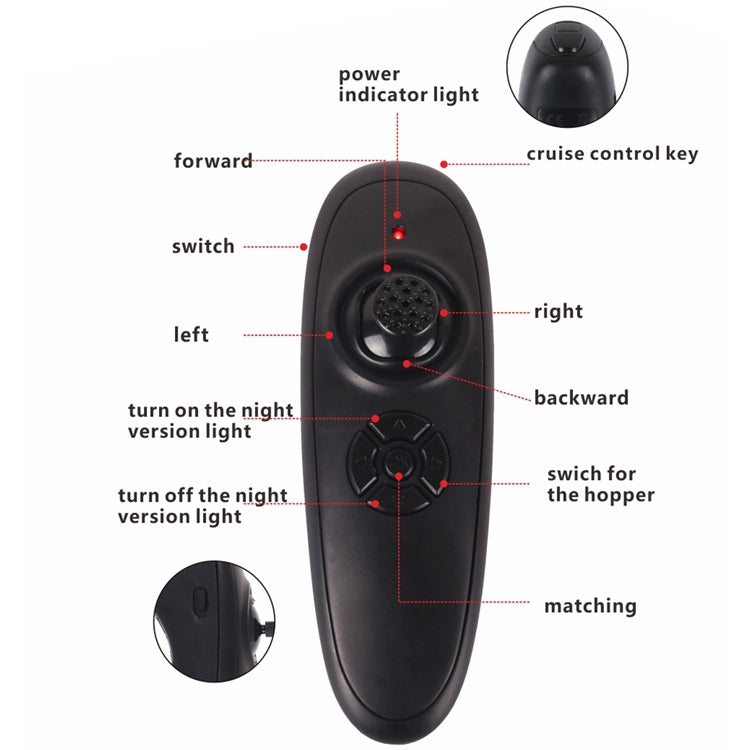 Norvo | D16 Smart RC Fiskebåt For Agn 2kg Last 500M