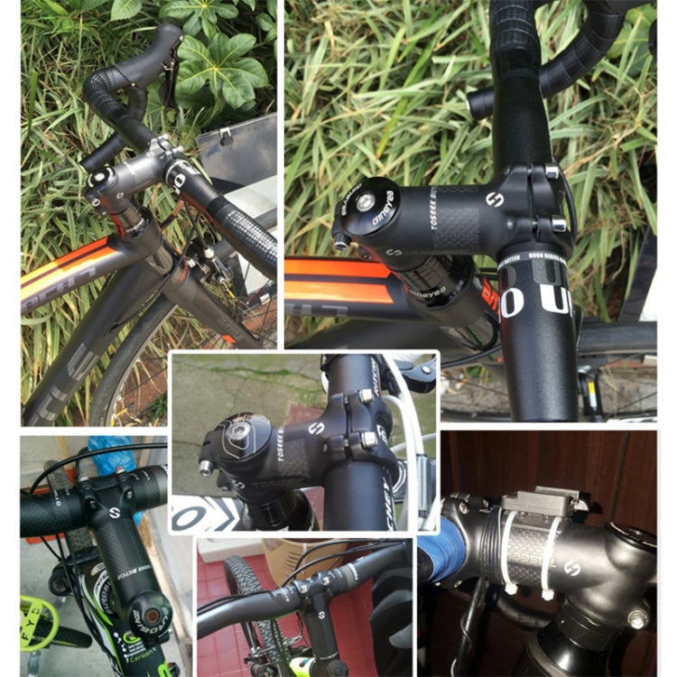Norvo | TOSEEK Gate-Fjellsykkel Ultra-lett Stem Riser Tap, Størrelse: 6 Grader, 80mm (Matt)