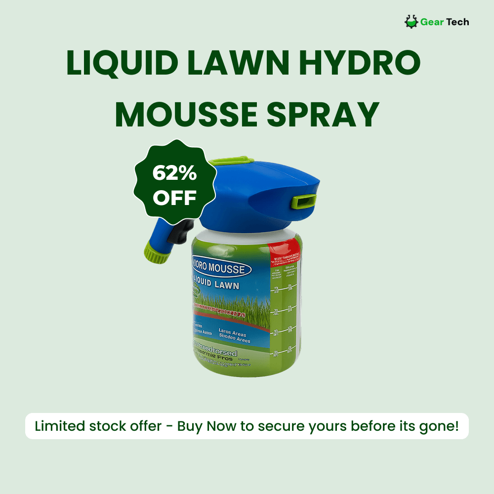 Norvo | Liquid Lawn Hydro Mousse Spray On Grass Seed | Enkel påføring for flekkete plener og områder med høy trafikk