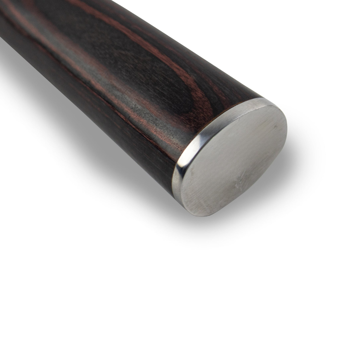 Norvo | Damascus Steel Kokkekniv | 20 cm Blad, Ergonomisk Harpikshåndtak & Ideell for Hjemmekoking