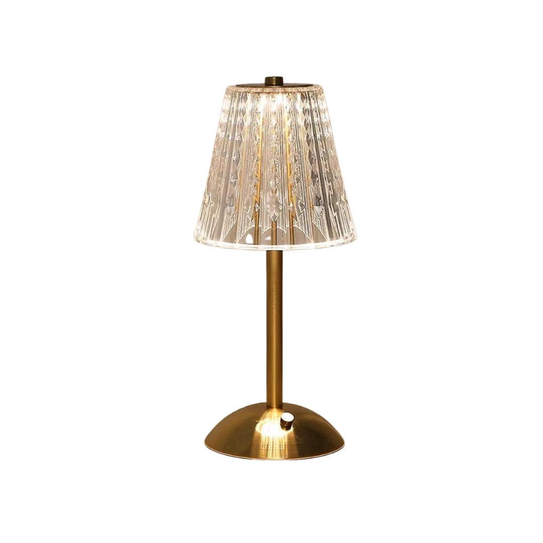 Norvo | CrystalLuxe - Vintage Bordlampe med Elegant Glans