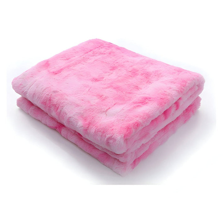 Norvo | Myk Velour Vinterpledd – Varm Korall Fleece Pledd i Batik Stil