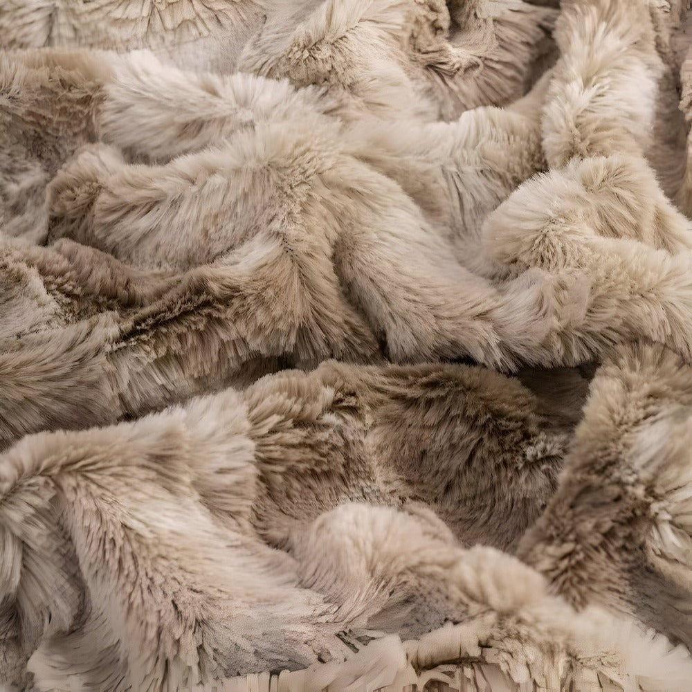 Norvo | Myk Velour Vinterpledd – Varm Korall Fleece Pledd i Batik Stil