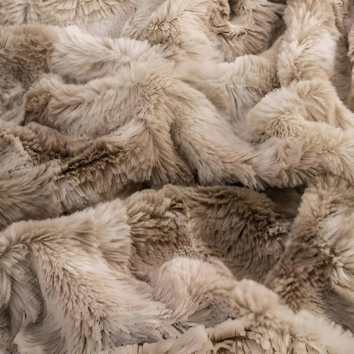 Norvo | Myk Velour Vinterpledd – Varm Korall Fleece Pledd i Batik Stil