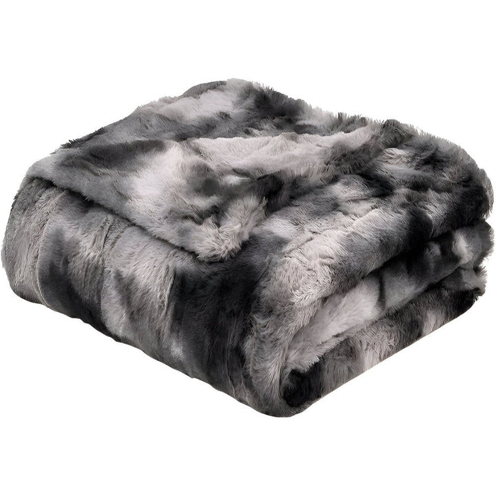 Norvo | Myk Velour Vinterpledd – Varm Korall Fleece Pledd i Batik Stil