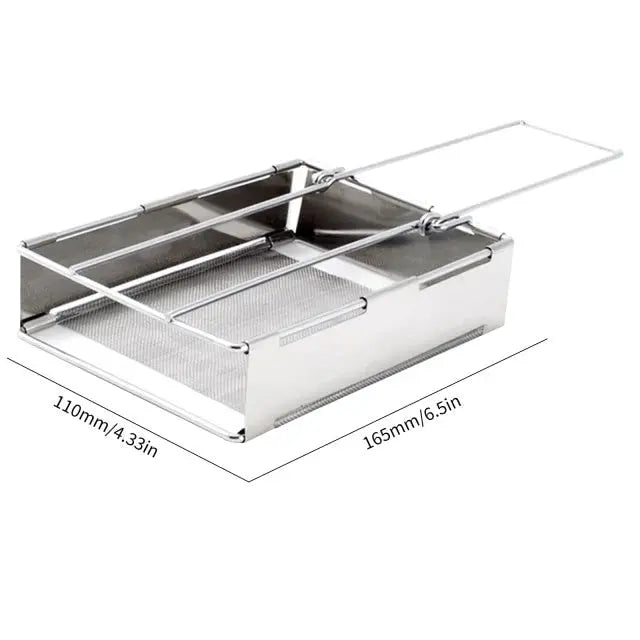 Norvo | Sammenleggbar rustfritt stål vedovn – Bærbar campingkomfyr for utendørs matlaging