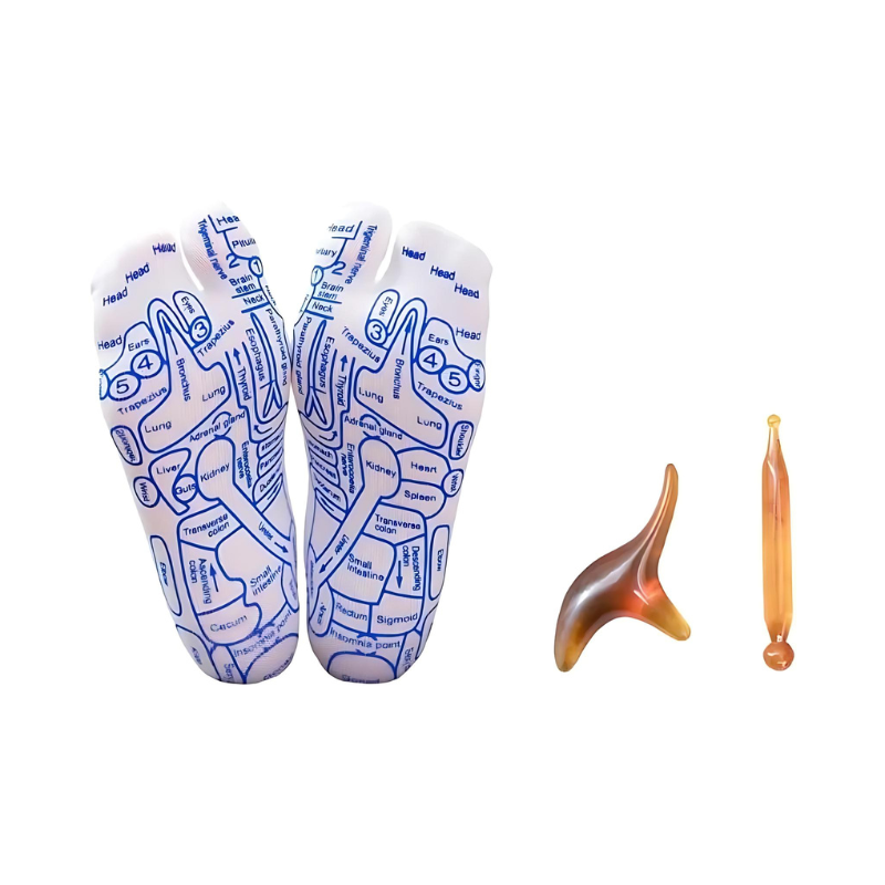 Norvo | Terapeutiske Massasje Sokker | Akupressurdesign for Umiddelbar Smertelindring og Avslapning Hjemme