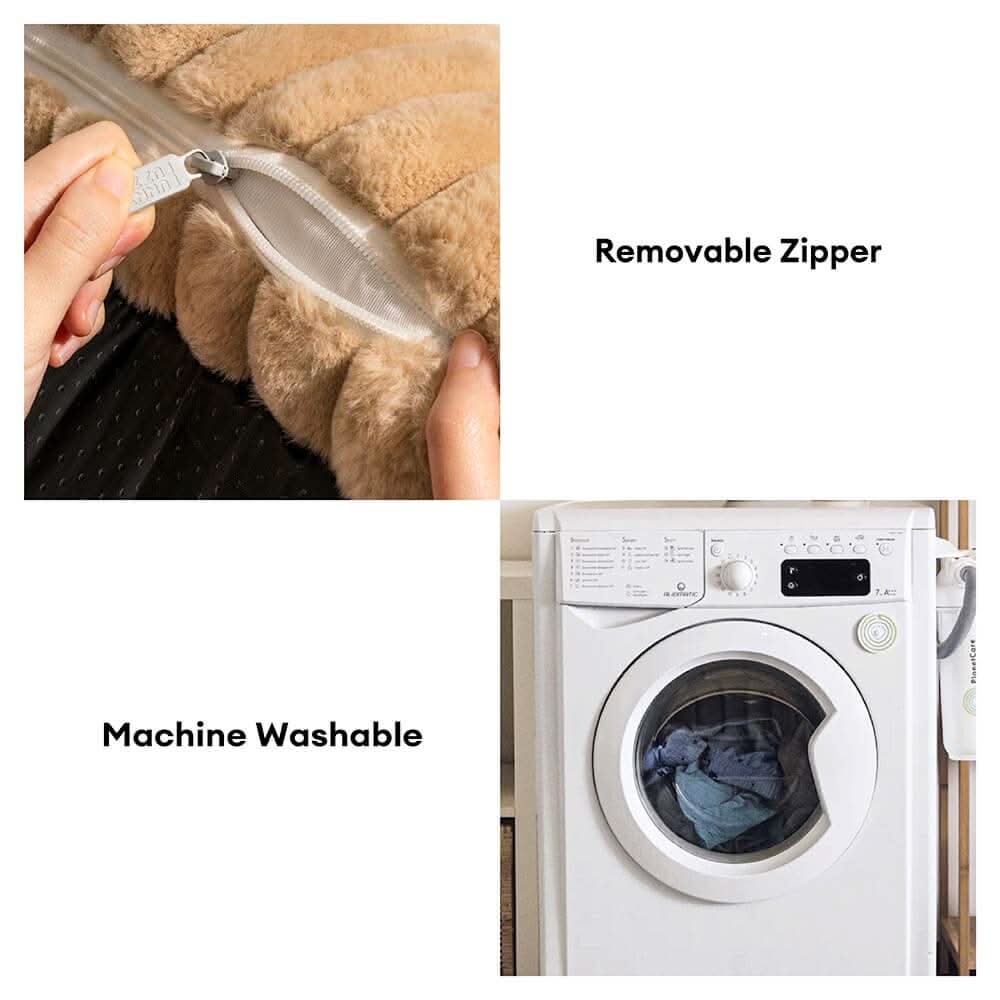 Norvo | DreamPaw ortopedisk hundeseng – Solid soveplasser med nakkestøtte og avtakbart trekk