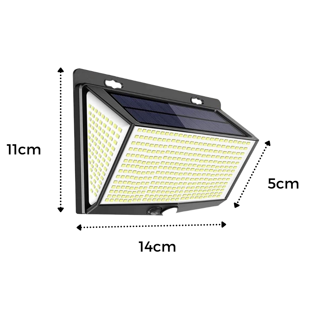 Utendørs 468 LED solcellelampe