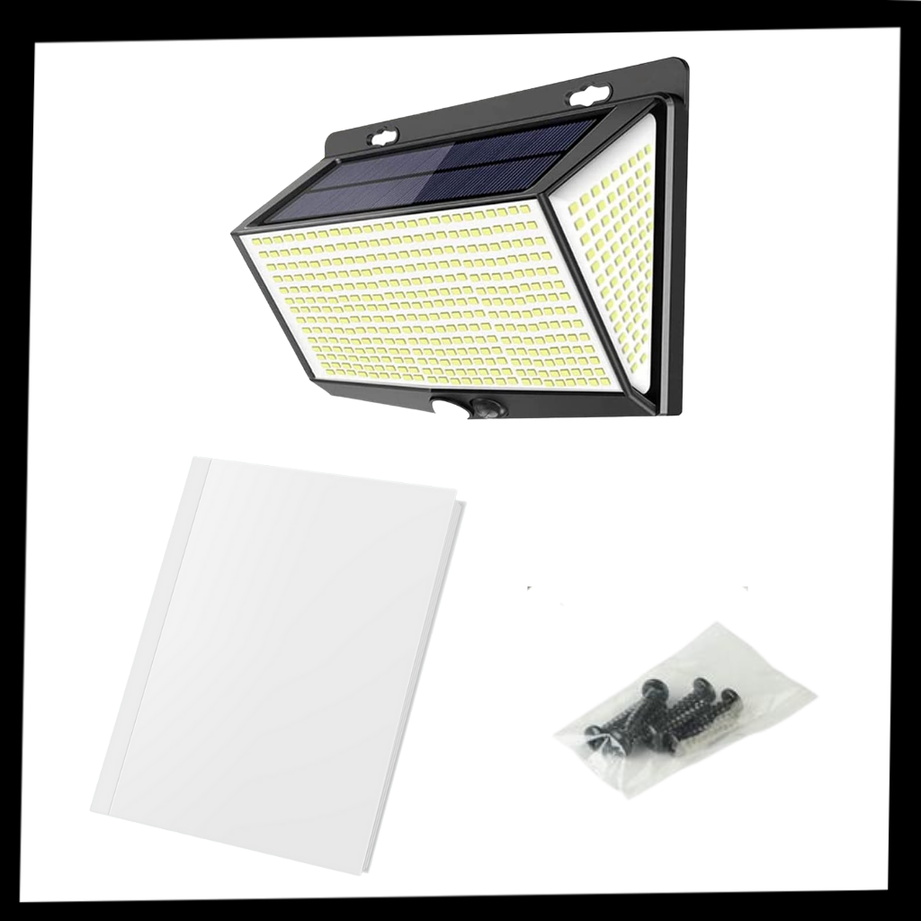 Utendørs 468 LED solcellelampe