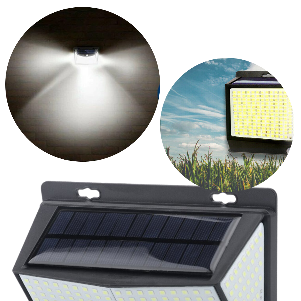 Utendørs 468 LED solcellelampe