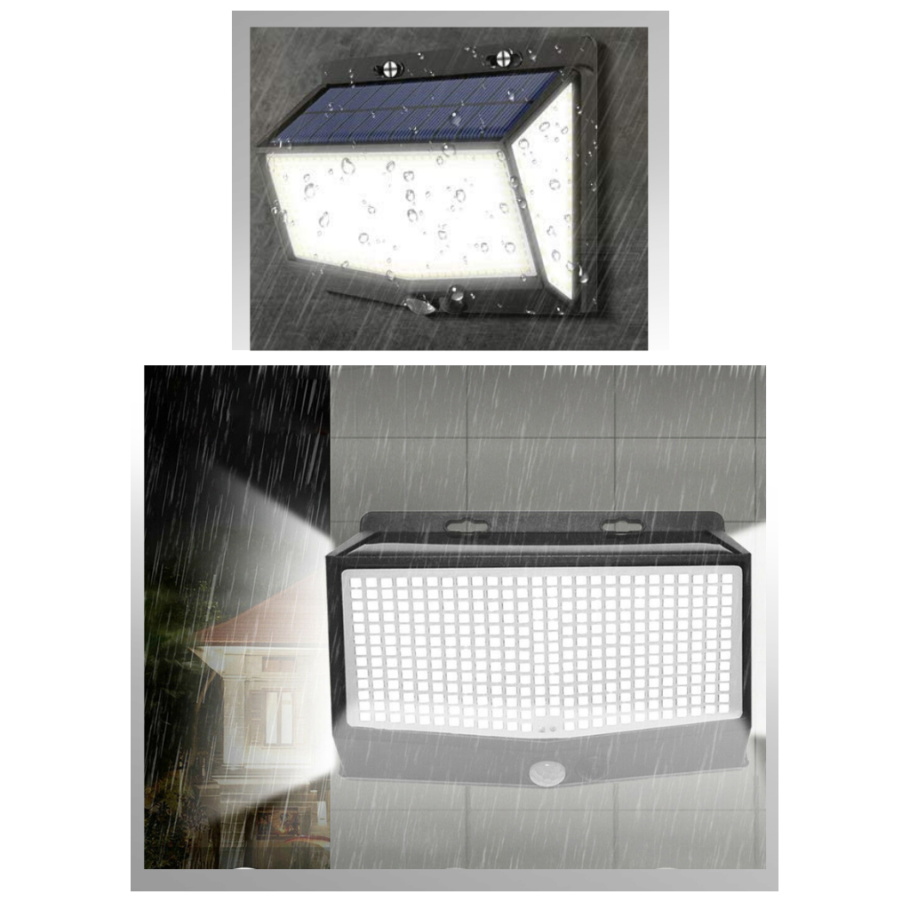 Utendørs 468 LED solcellelampe