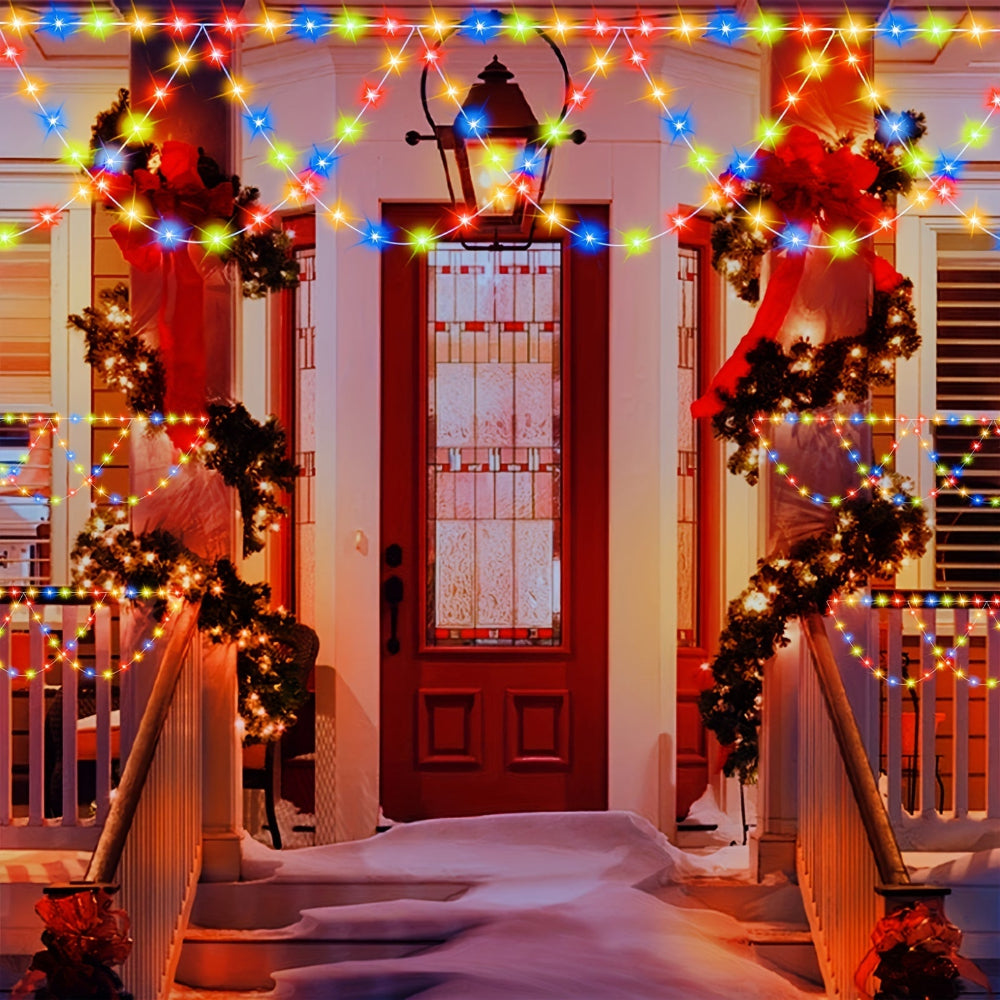 Norvo | Utendørs julelys LED Balkong hengende fe lys