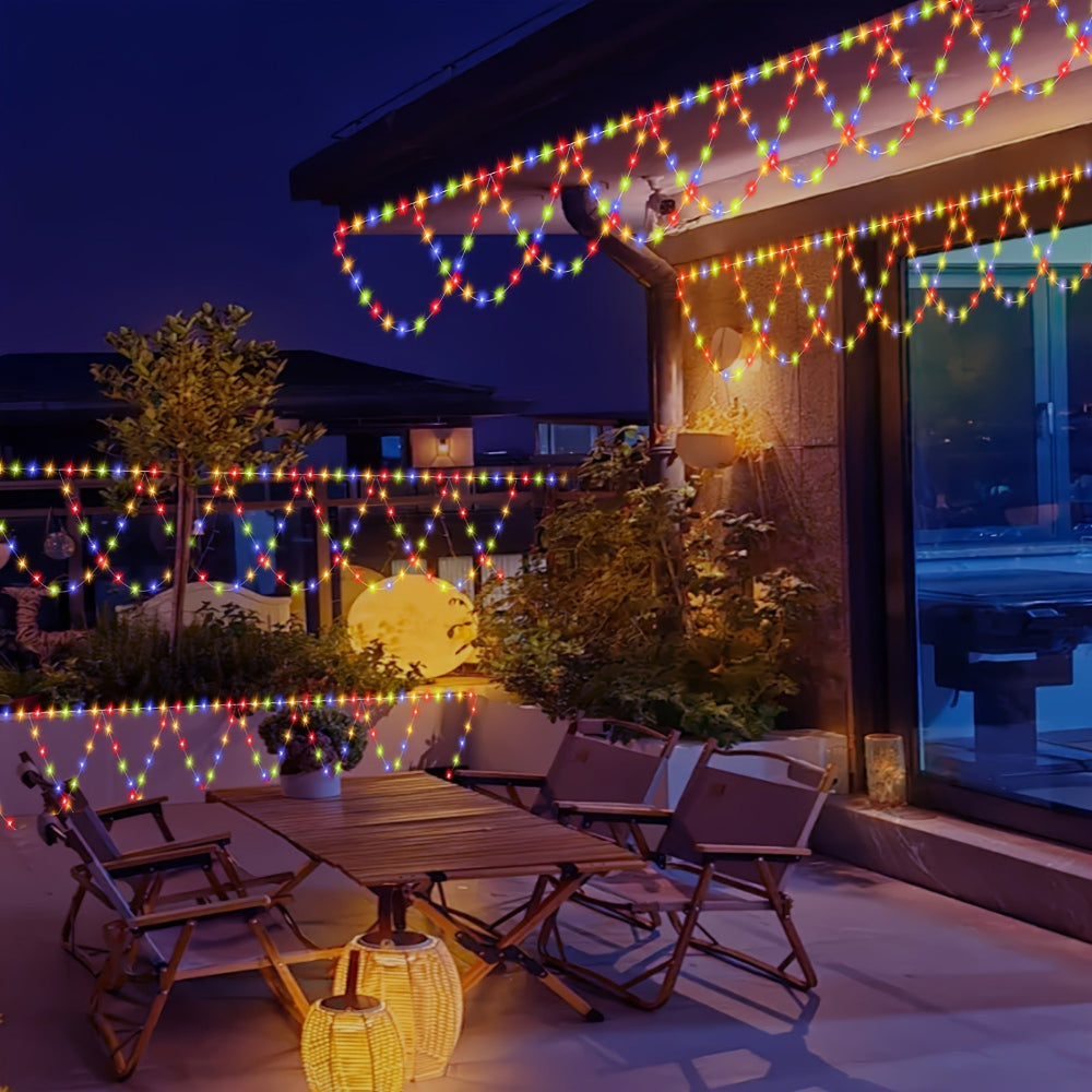 Norvo | Utendørs julelys LED Balkong hengende fe lys