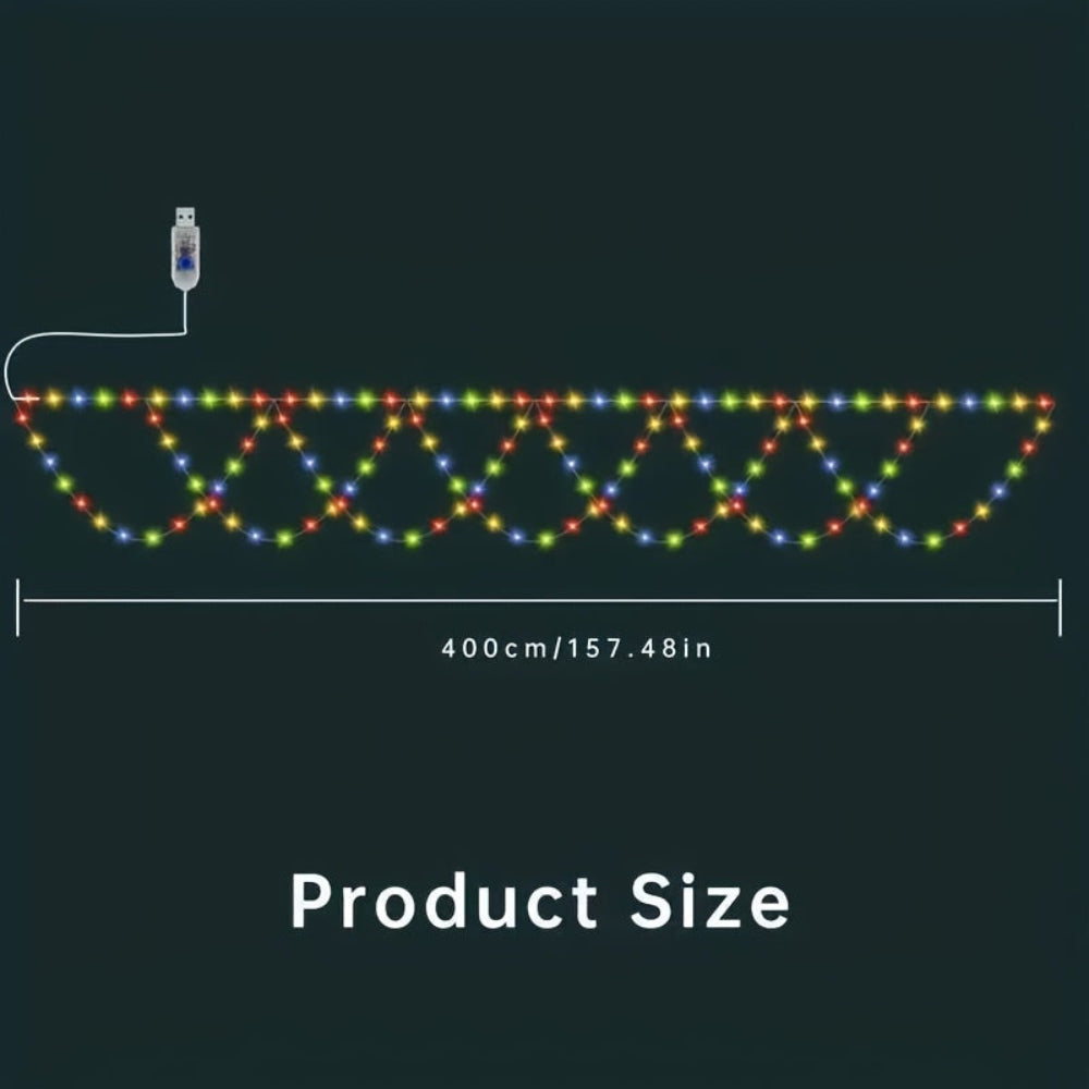 Norvo | Utendørs julelys LED Balkong hengende fe lys