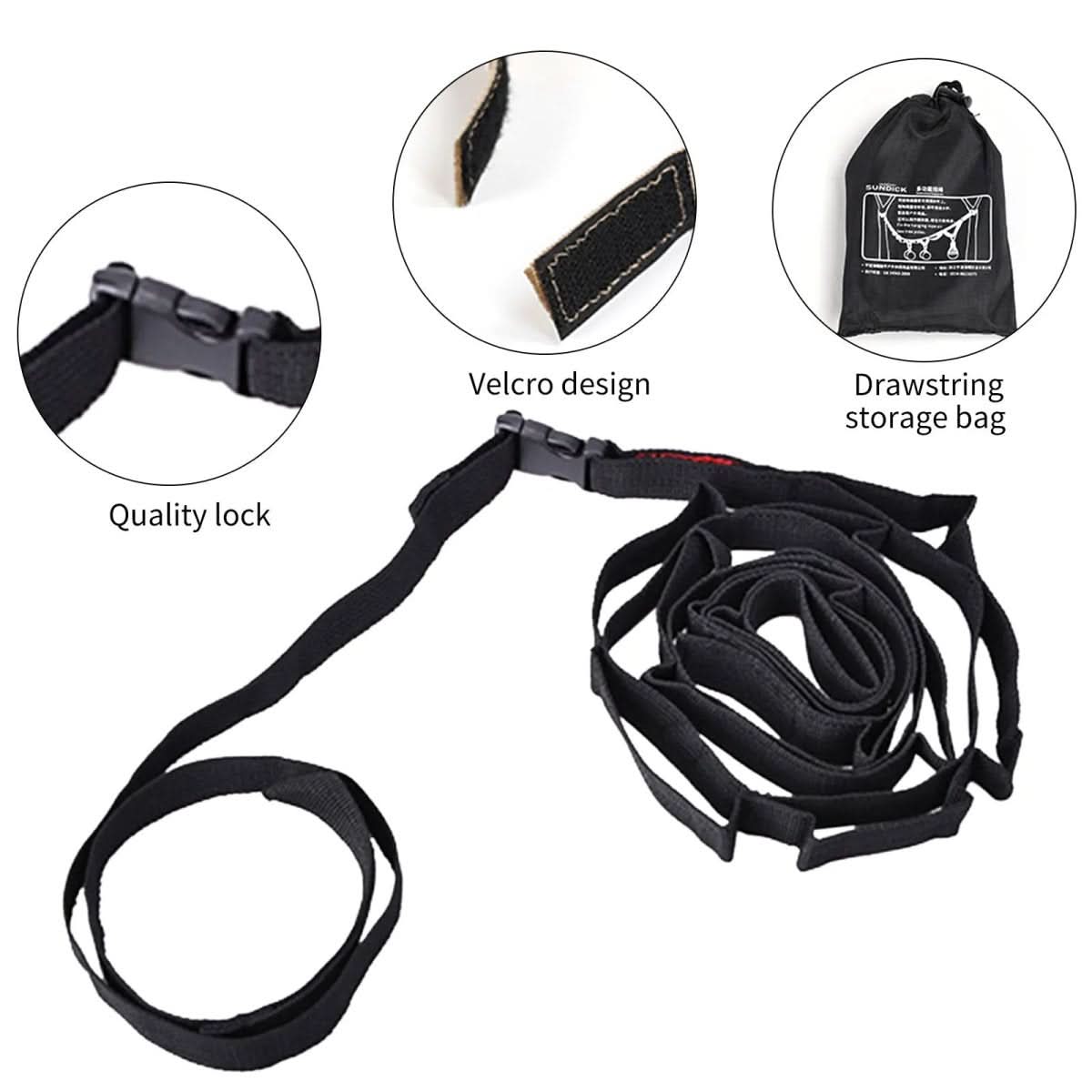 Norvo | Bærbar hengende tau for telt og campingutstyr