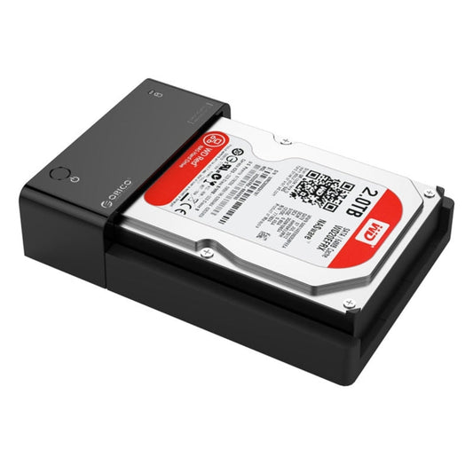 Norvo | ORICO 6518US3 USB 3.0 Type-B 2.5 / 3.5 Tommers Verktøyløs HDD Dockingstasjon Ekstern Lagringskabinett Harddiskboks (Svart)