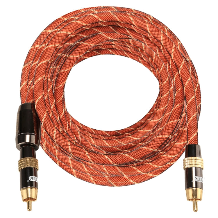 Norvo | EMK TZ/A 8m OD8.0mm gullbelagt metallhode RCA til RCA plugg digital koaksialtilkoblingskabel audio / video RCA kabel