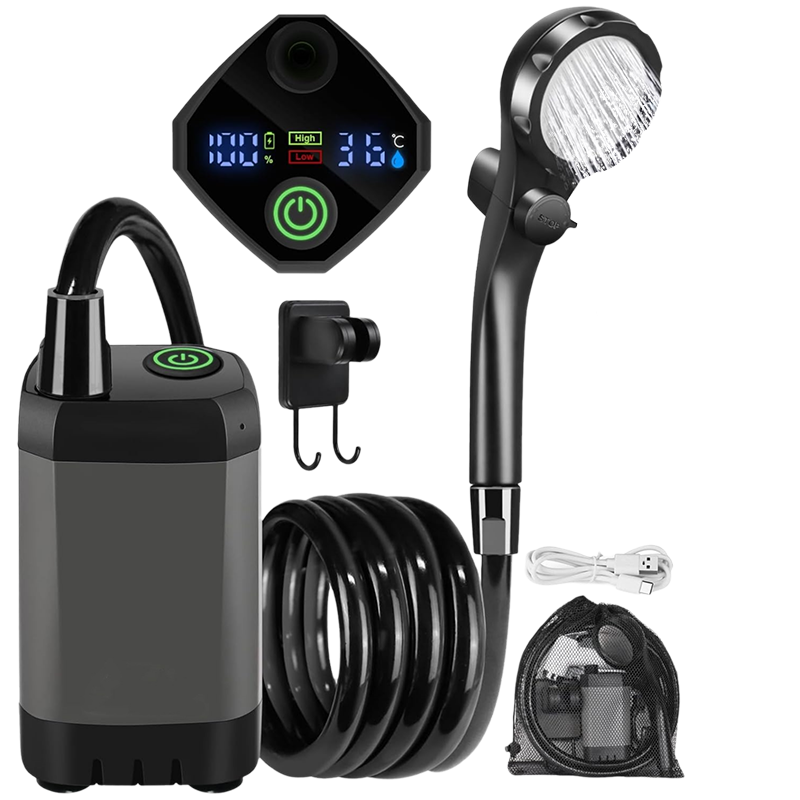 Norvo | Bærbar oppladbar ute camping dusj pumpe