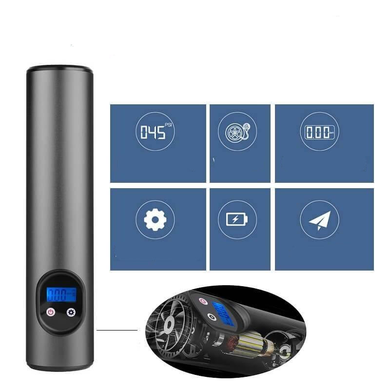 Norvo | Bærbar Elektrisk Luftkompressor med Digital Skjerm