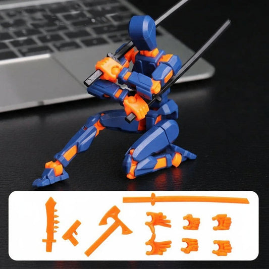 Norvo | 3D-printet mech actionfigur med flere leddbevegelser