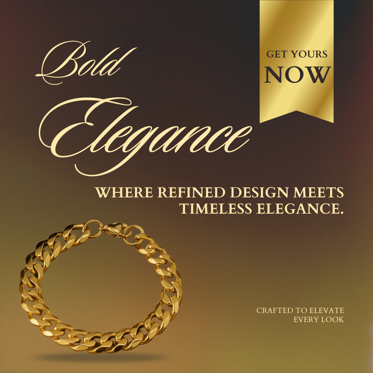 Norvo | Armert Kjede Armbånd med Punk-Inspirert Design