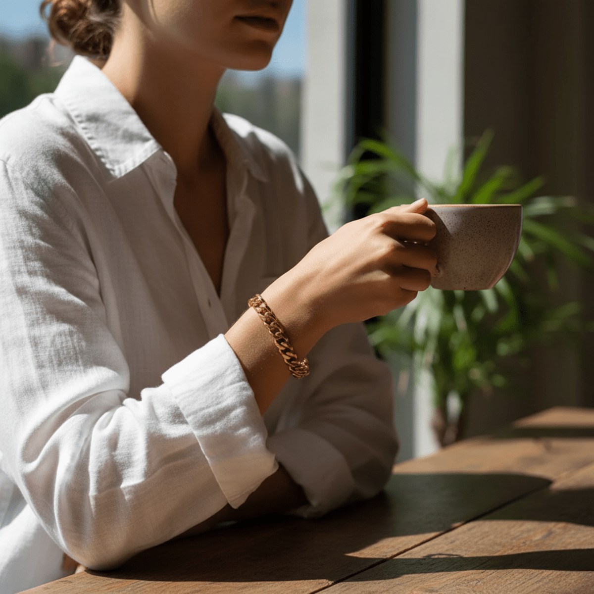 Norvo | Armert Kjede Armbånd med Punk-Inspirert Design