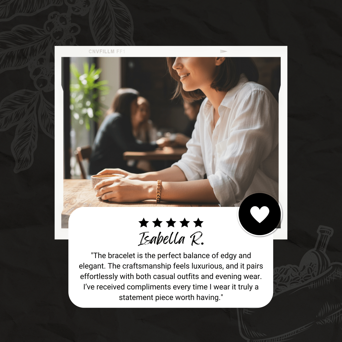 Norvo | Armert Kjede Armbånd med Punk-Inspirert Design