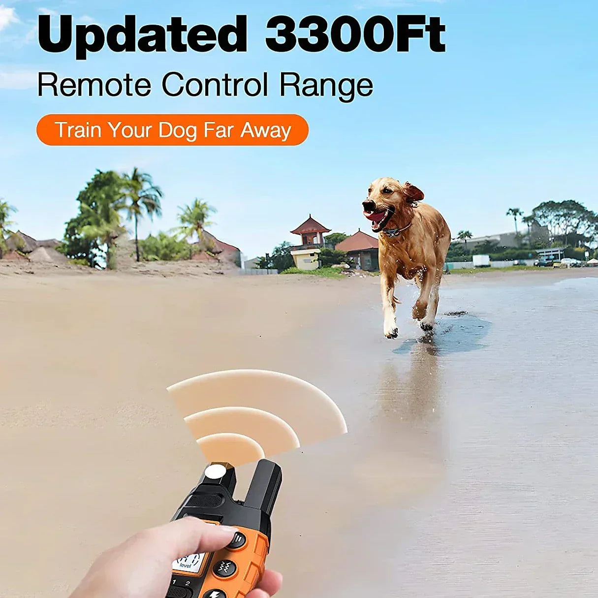 Norvo | Avansert hundetreningshalsbånd med fjernkontroll – Vanntett, oppladbar, opptil 1000m rekkevidde