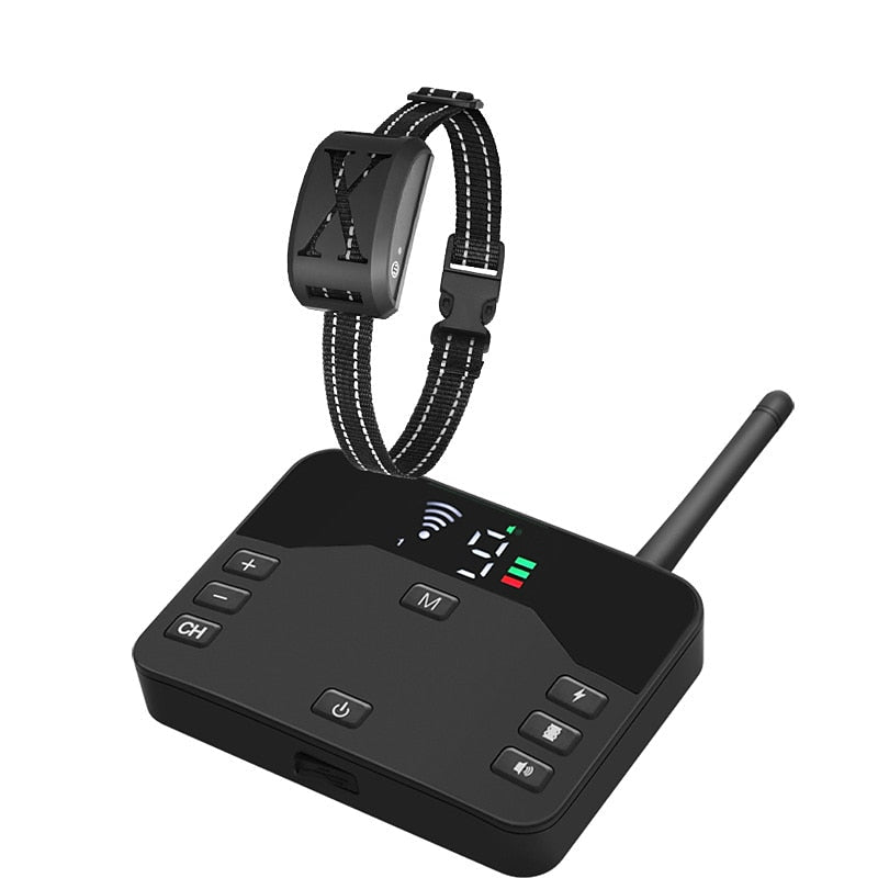 Norvo | Trådløst hundehegnsystem med justerbar vanntett krage - Opptil 240 meter rekkevidde