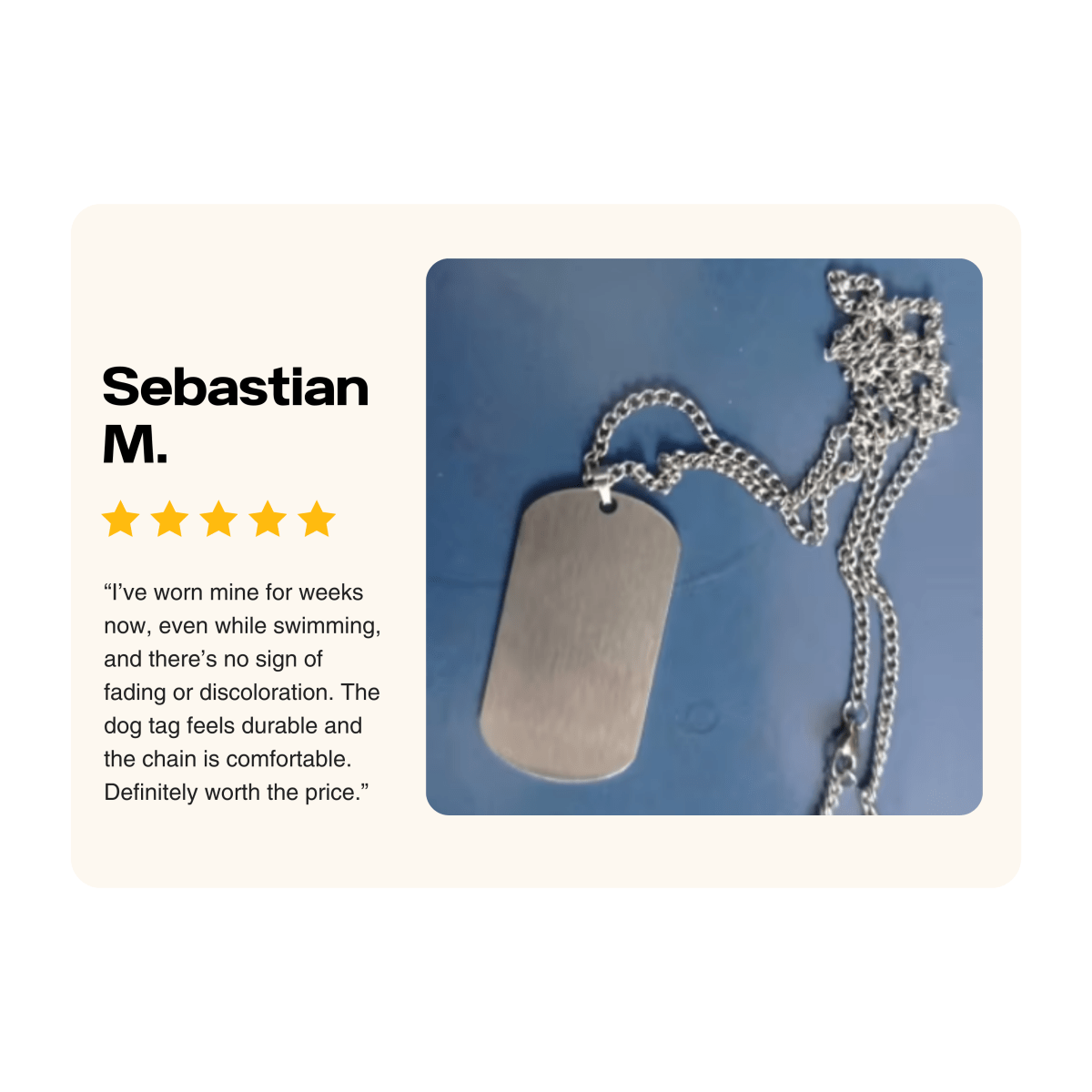 Norvo | Rustfritt Stål Hundebånd med Gravering for Menn