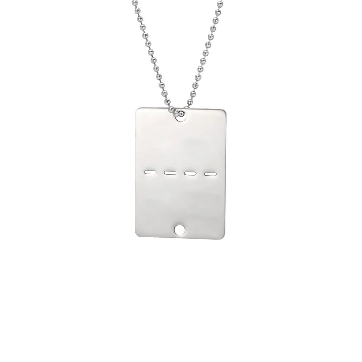 Norvo | Rustfritt Stål Hundebånd med Gravering for Menn