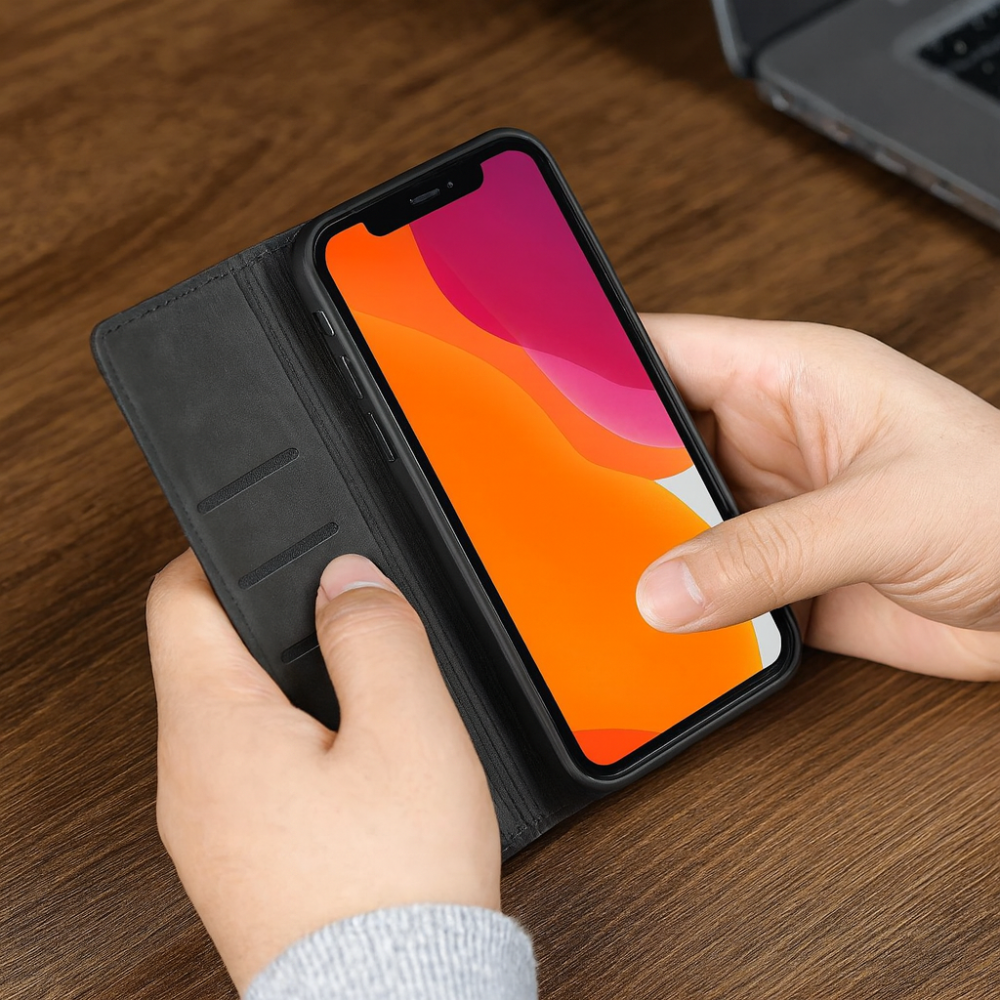 Norvo | Telefonveske Lær Magnetisk Støtsikker Slim Deksel