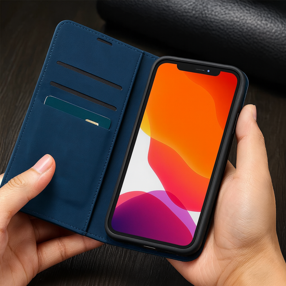 Norvo | Telefonveske Lær Magnetisk Støtsikker Slim Deksel