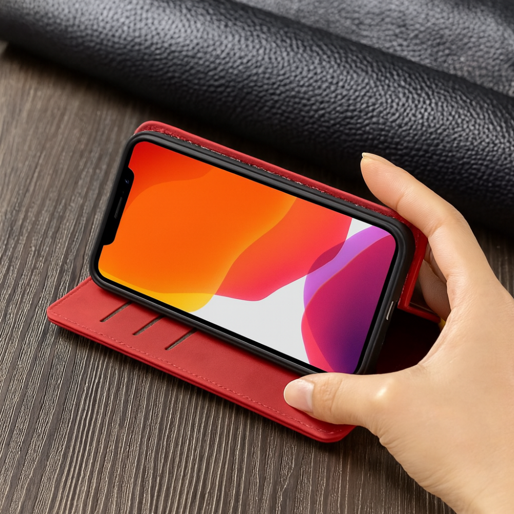 Norvo | Telefonveske Lær Magnetisk Støtsikker Slim Deksel