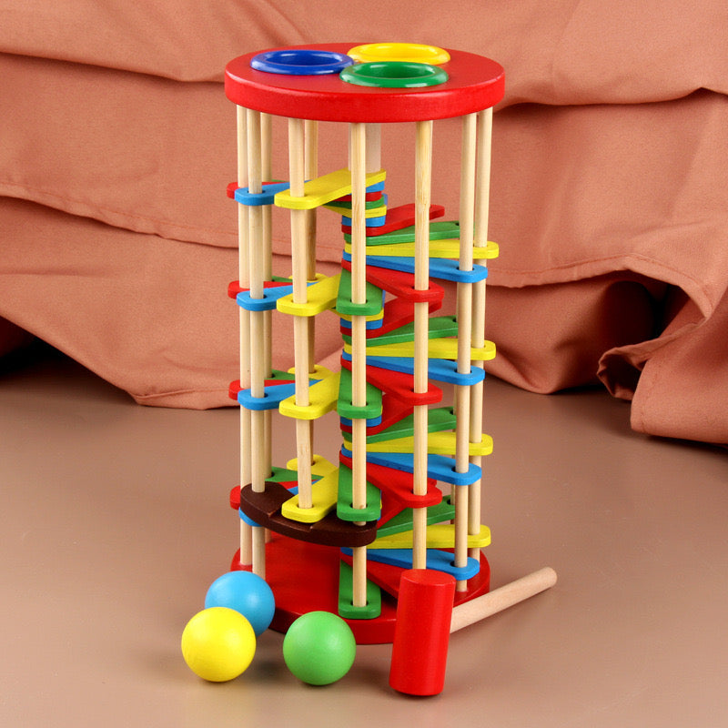 Norvo | EcoToys SmashTower | Leker som fremmer utvikling - Trettårn for koordinasjon