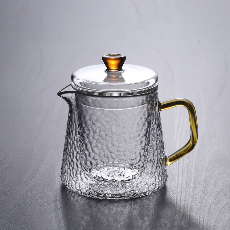 Norvo | Pindefang Glass Teapot with Infuser | Håndlaget varmebestandig tekanne med gyllen håndtak