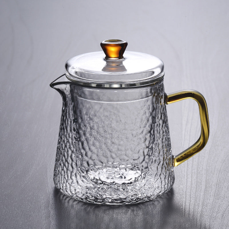 Norvo | Pindefang Glass Teapot with Infuser | Håndlaget varmebestandig tekanne med gyllen håndtak