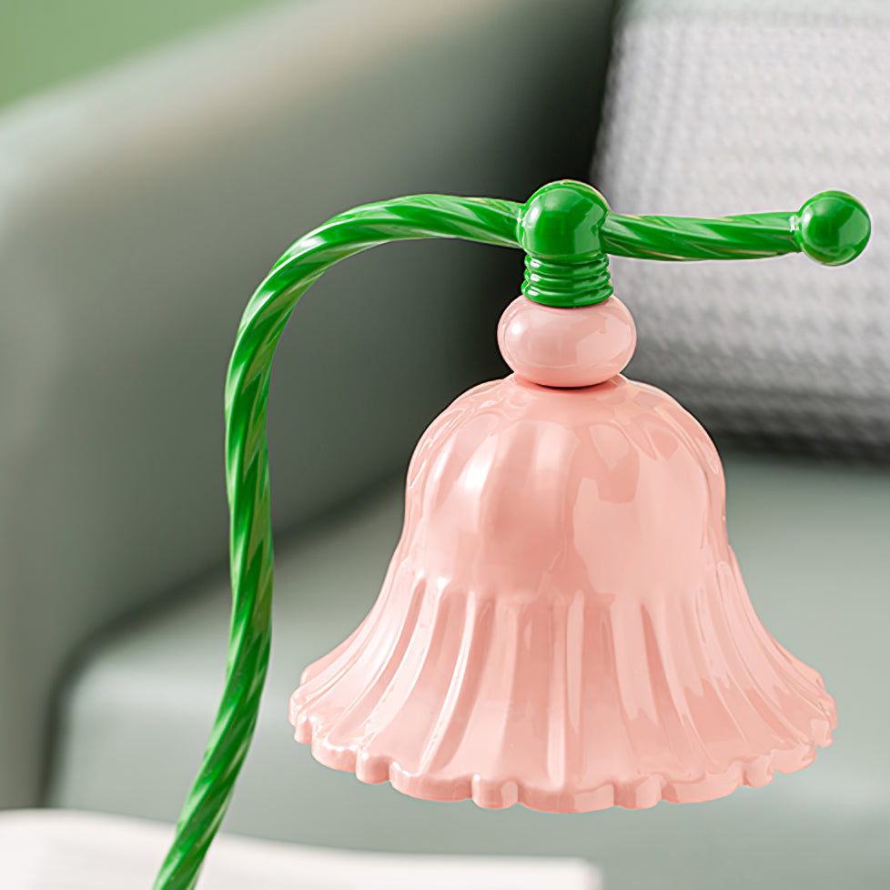 Norvo | BloomAura – Sjarmerende Rosa Glassbordlampe