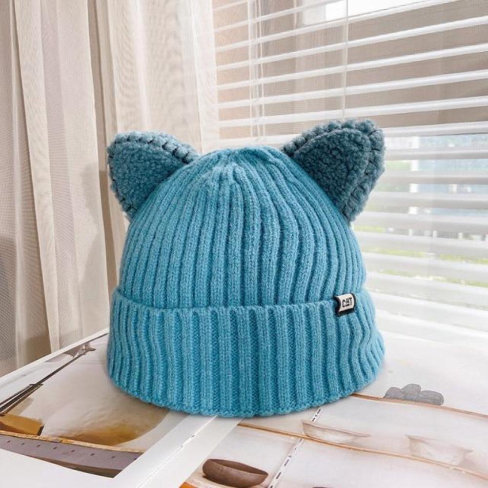 CozyCat Beanie - Trendy Vinterlue med Kattøre Norvo