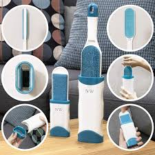 Norvo | FurAway Pro | Dobbelt-sidig dyrehårfjerner med selv-rensende base for enkelt rengjøring