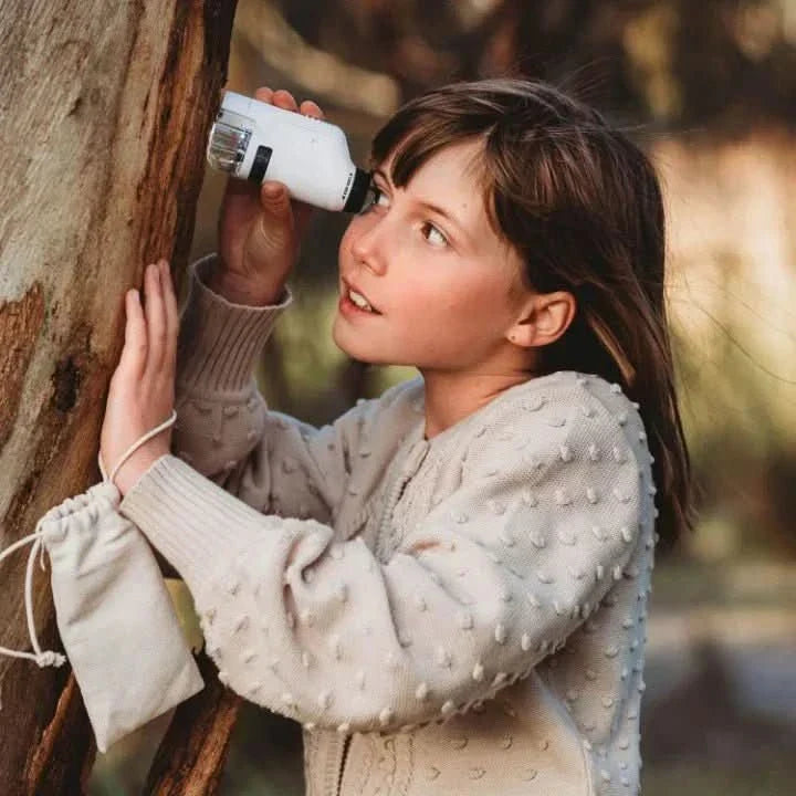 Norvo | ExplorerLens – Bærbar mikroskop for barn – 60x–120x zoom – Oppdag og lær overalt