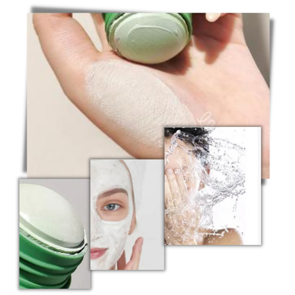 Poreløs dyptrensende maske med grønn te for å fjerne hudormer
