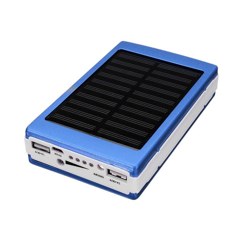 Norvo | Bærbar 5x18650 Powerbank Pover Power Bank 18650 Solenergi Power Bank Hylster DIY Boks Dual USB Kit Telefonlader Lommelykt