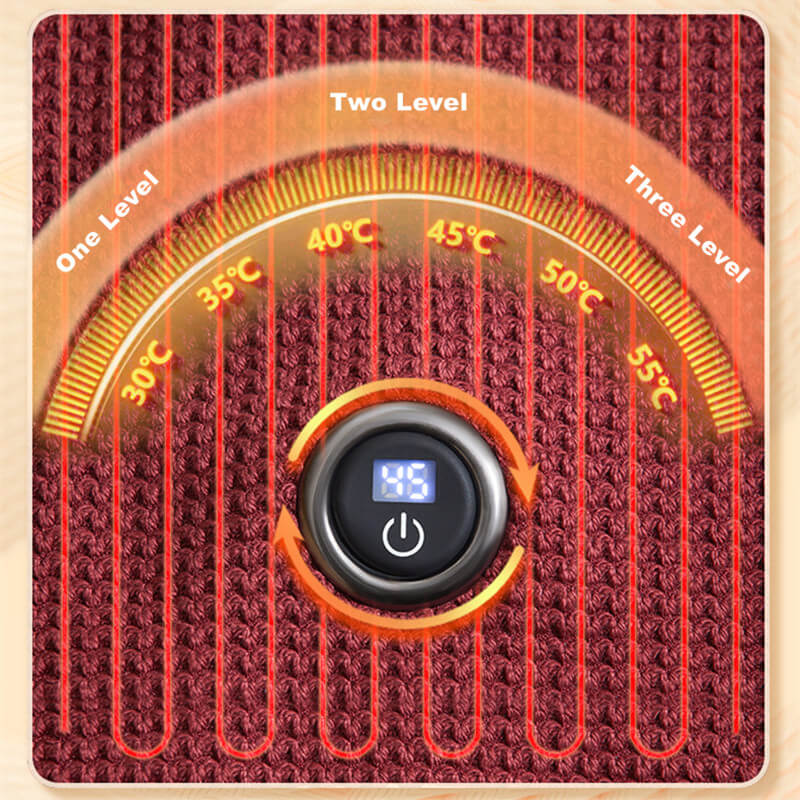 Norvo | CozyWarm USB Varmepledd – Bærbart Elektrisk Teppe med 3 Varmeinnstillinger & Myk Fleece Stoff