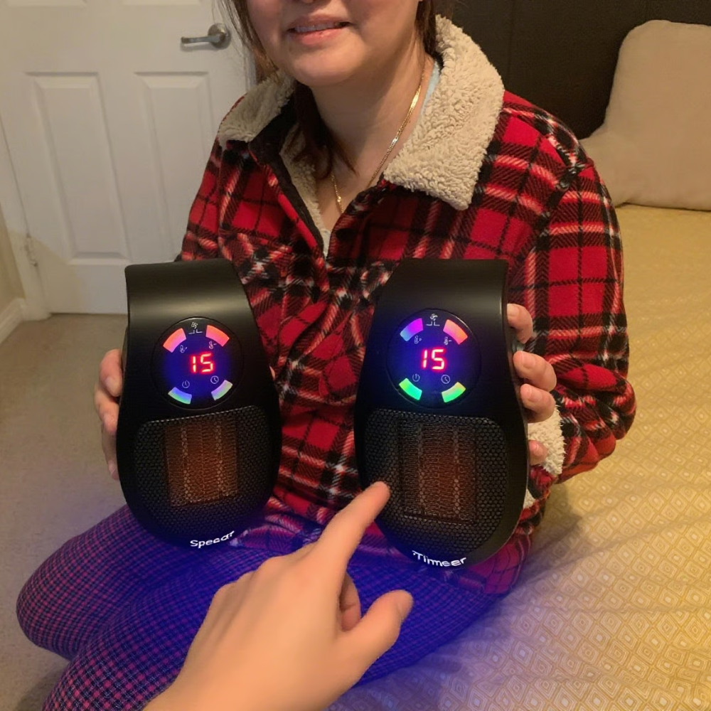 Norvo | Bærbar Elektrisk Romvarmer Energisparende Termostatkontroll