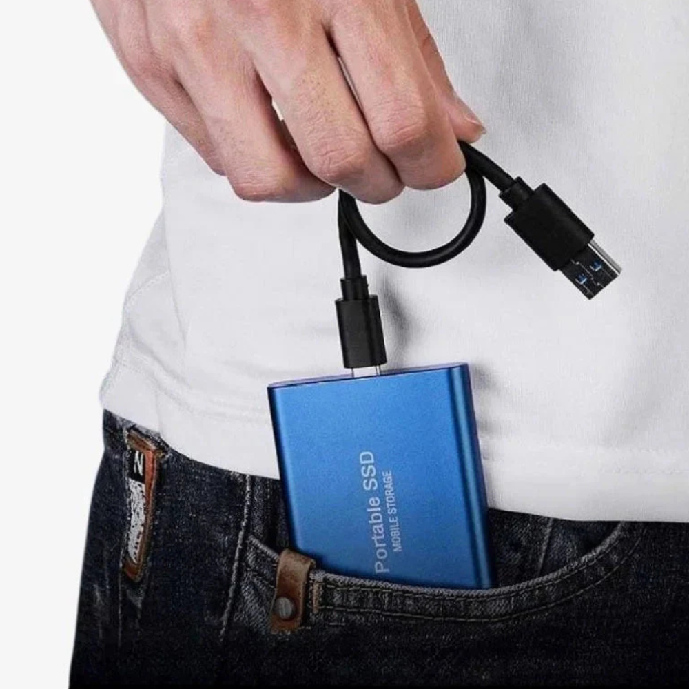 Norvo | Bærbar SSD USB C Ekstern Aluminium Støtsikker Solid State Drive