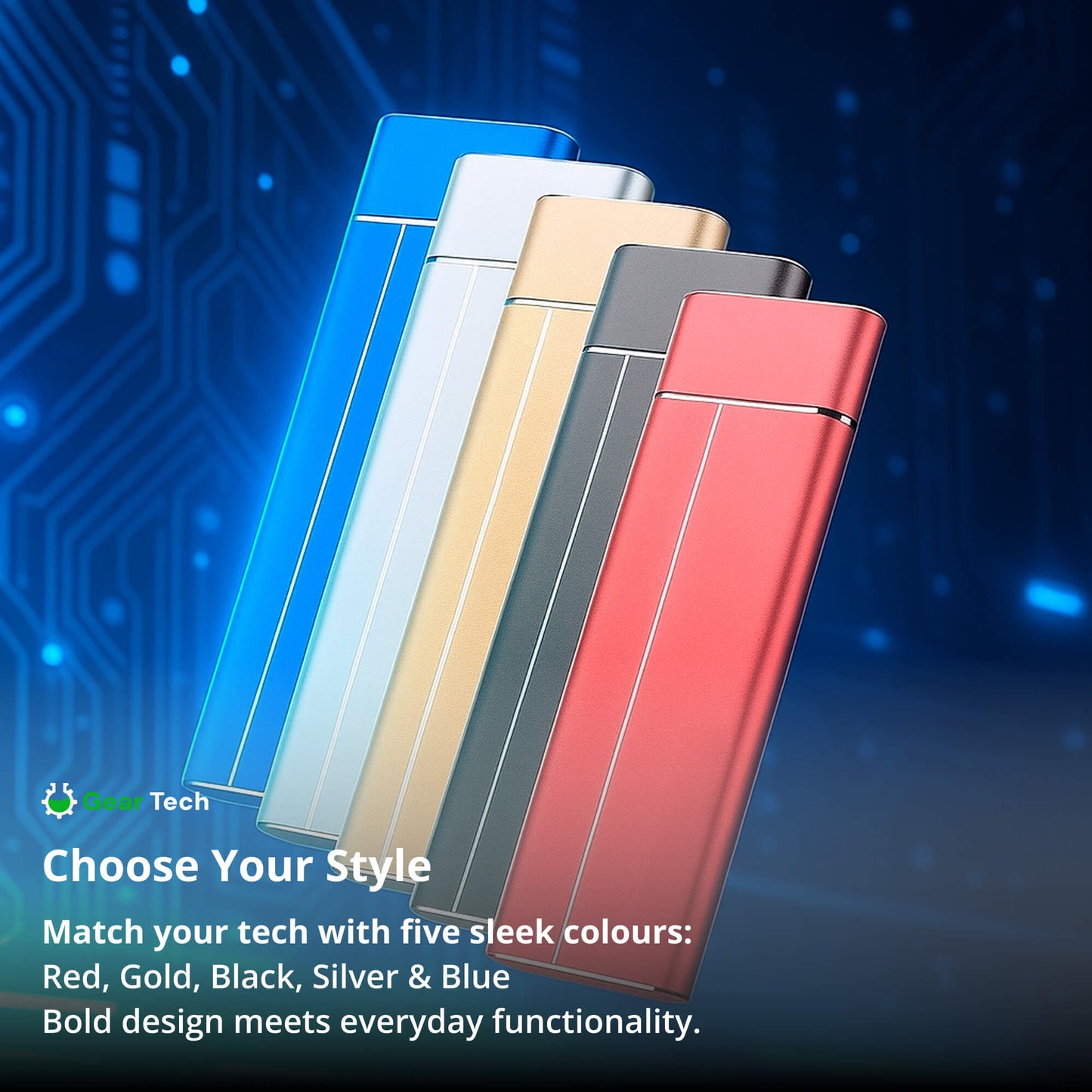 Norvo | Bærbar SSD for stor lagring – 5TB ekstern harddisk med lynrask overføringshastighet