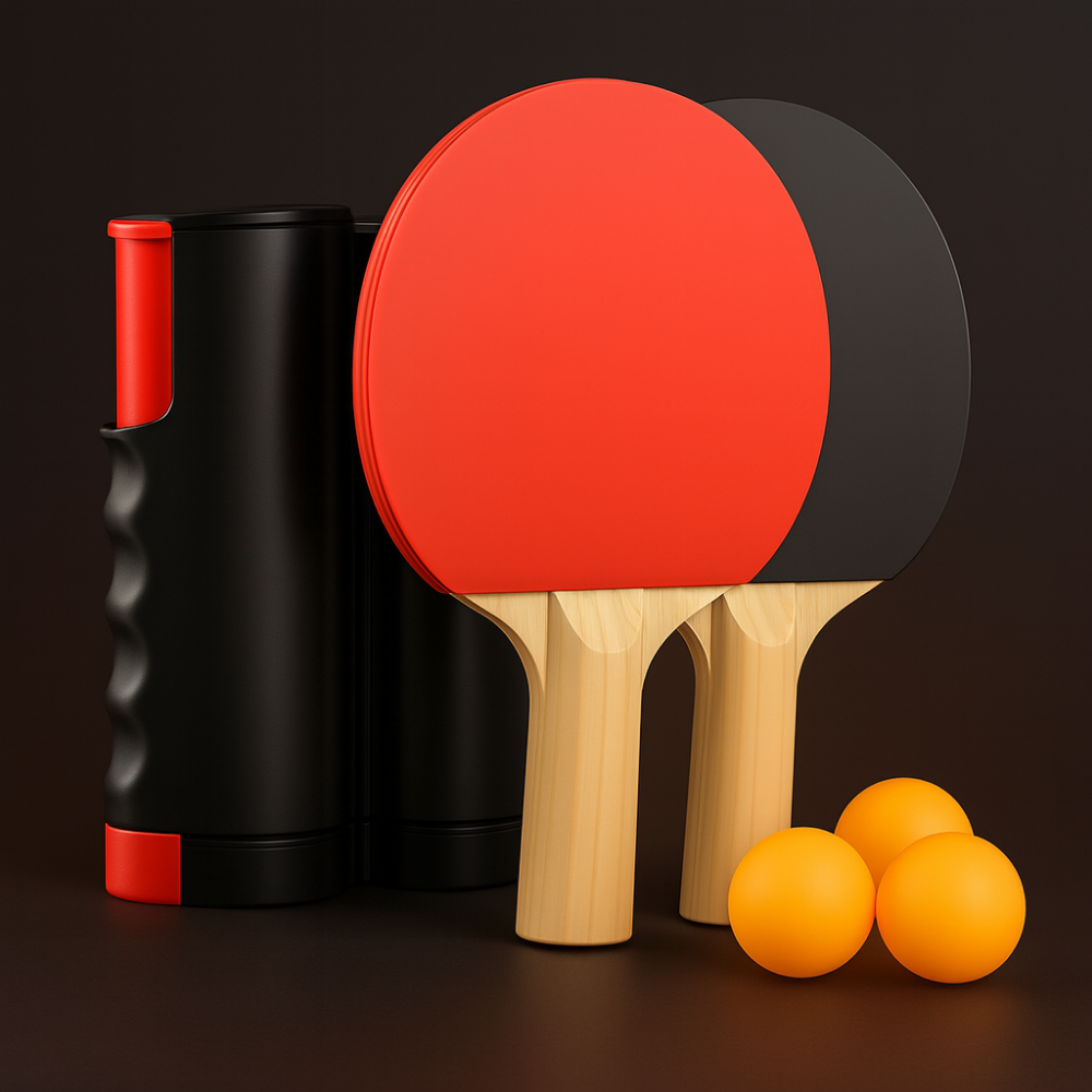 Norvo | Bærbar Bordtennis Sett Uttrekkbart Nett Familie Ping Pong Kit