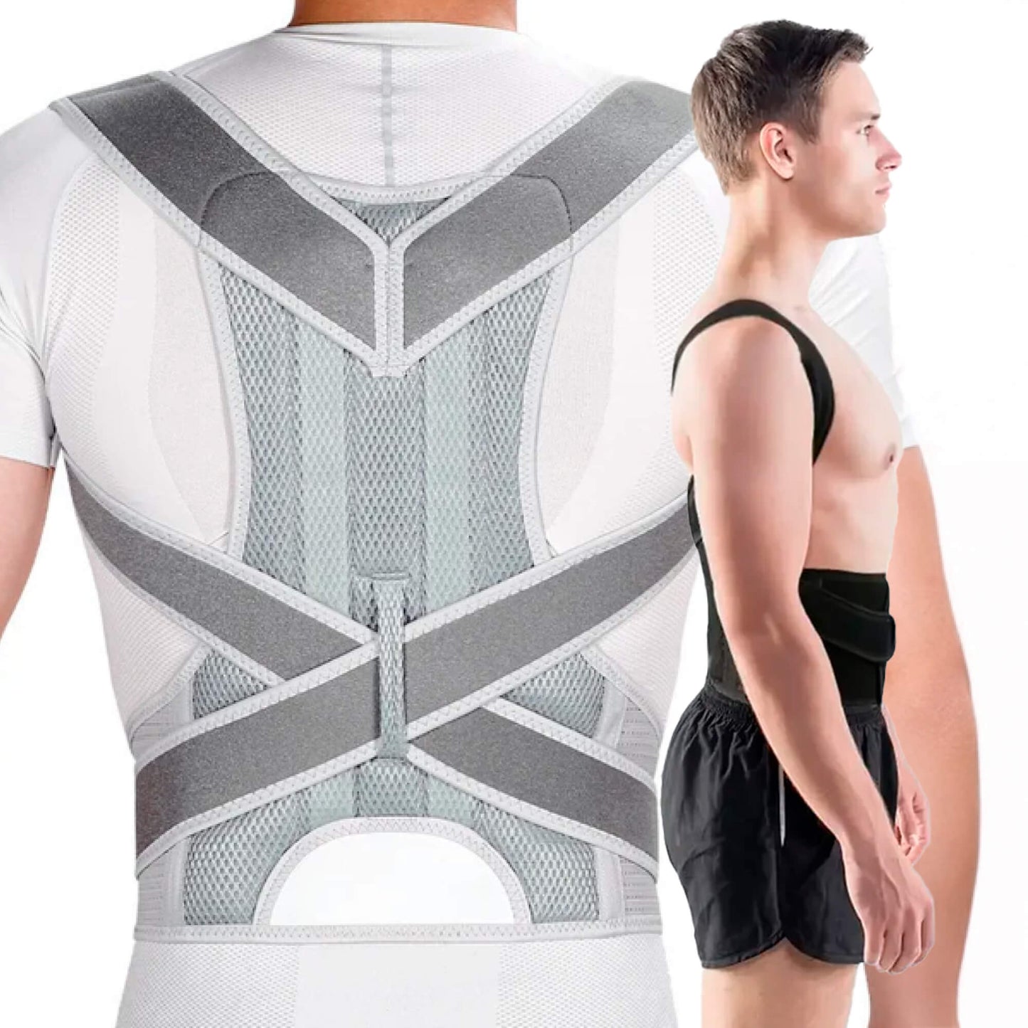 Norvo | Haltungs Korrigerende Ryggstøtte – Justerbart Lumbalstøtte Belte for Ryggsmerte Lindring & Ryggsøyle Justering | Unisex UK